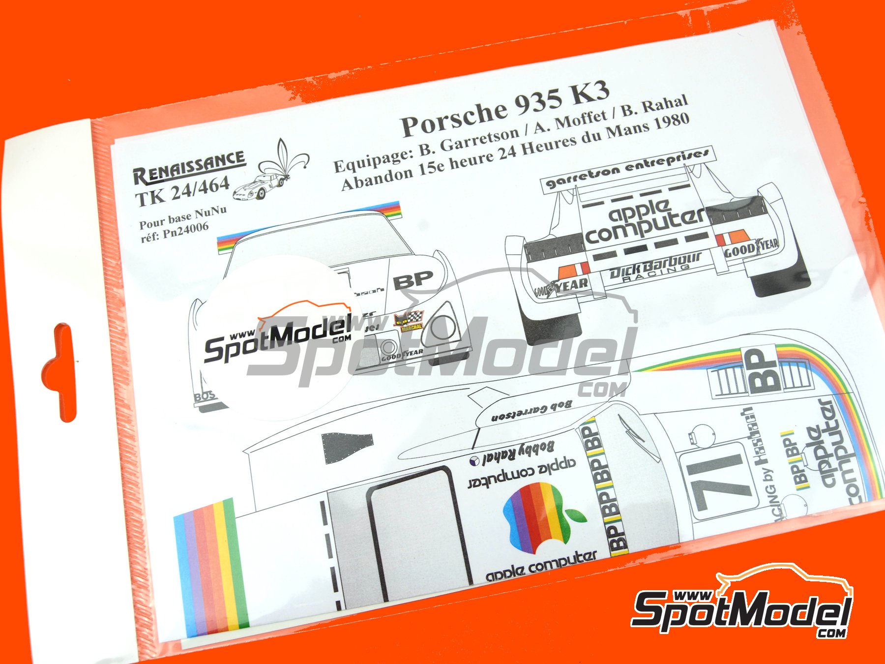 Renaissance Models TK24-464: Marking / livery 1/24 scale - Porsche
